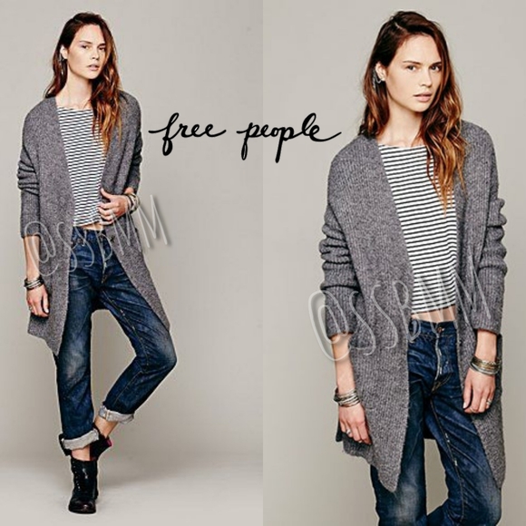 Free People 🎁 wool mix sweater coat - Picture 5 of 7